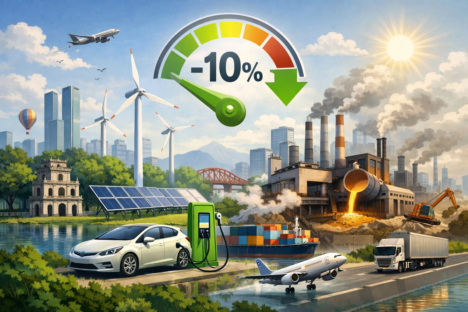 Hà Nội Đặt Mục Tiêu Cắt Giảm 10% Tiêu Hao Nhiên Liệu Ở Các Ngành Phát Thải Lớn