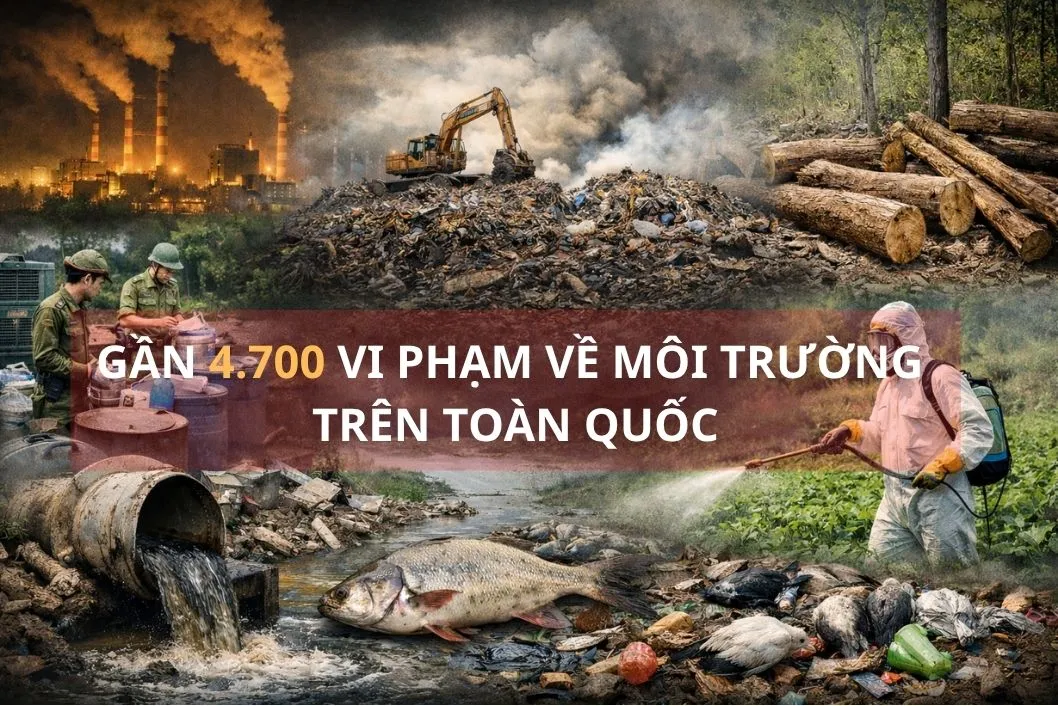 Gần 4.700 Vụ Vi Phạm Về Môi Trường Xảy Ra Trên Toàn Quốc Trong 2 Tháng Qua