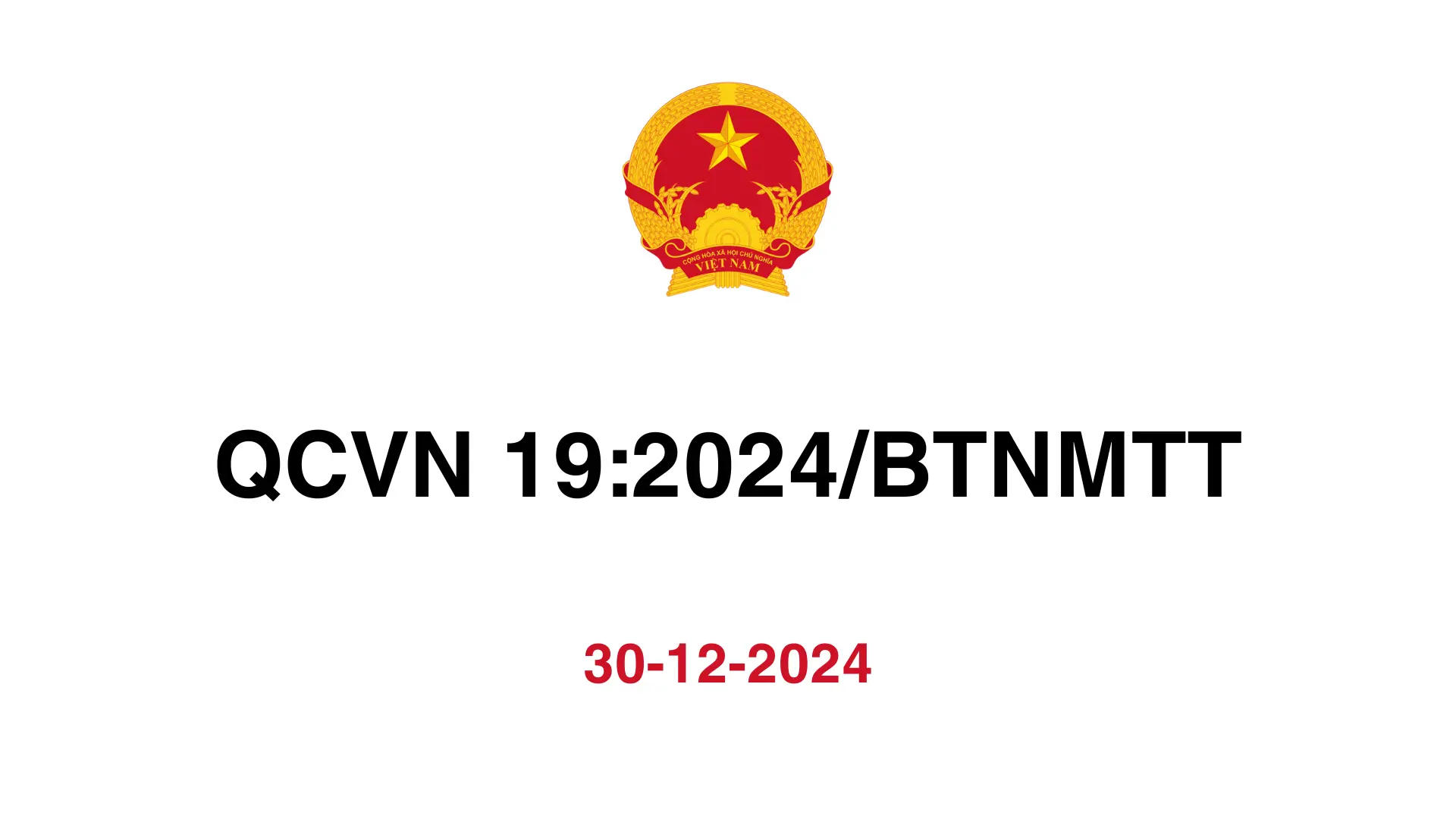 QCVN 19:2024/BTNMT